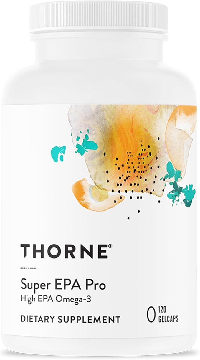 THORNE - Super EPA Pro- Omega-3 Fish Oil Supplement with EPA &amp DHA from Sustainably Sourced Cold-Water Fish - Promotes Blood Lipid Support* - Third-Party Certified - Gluten &amp Dairy-Free - 120