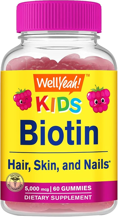 WellYeah Biotin Kids + Iron + Vitamin C Kids Gummies Bundle - Great Tasting Vitamin Supplement Gluten Free GMO Free Chewable Gummy