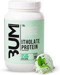 RAW Whey Isolate Protein Powder Mint Chip Ice Cream (CBUM Itholate Protein) - 100% Grass-Fed Sports Nutrition Powder for Muscle Growth &amp Recovery - Low-Fat Low Carb Naturally Flavored - 25 Serv