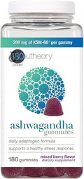 You.Theory Ashwagandha Gummies 600 mg (180 Count. Value Pack) Mixed Berry Flavor Daily Adaptogen Formula for Balance and Focus