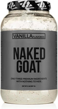 NAKED Goat Vanilla Protein Powder - Pasture Fed Goat Whey Protein Powder from Small-Herd Dairies - Only 3 Ingredients - GMO Free Soy Free - All Natural - 23 Grams of Protein - 25 Servings