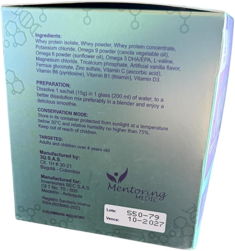 NER+ Proteina Medica con Omega 369 Whey Protein Isolate Mentoring Medic Posbion