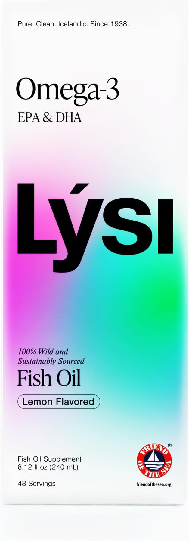 LYSI Omega 3 Fish Oil Lemon 8.12 OZ