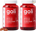 Goli Apple Cider Vinegar Gummies - Worlds First ACV Gummy with Vitamin B12 Beetroot &amp Pomegranate - Vegan Non-GMO Gluten-Free 120 Count (2 Pack)
