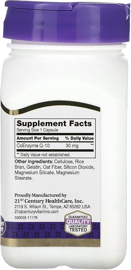 Co Q10 30 mg Antioxidant for Heart Health 45 Capsules (3 Bottles)