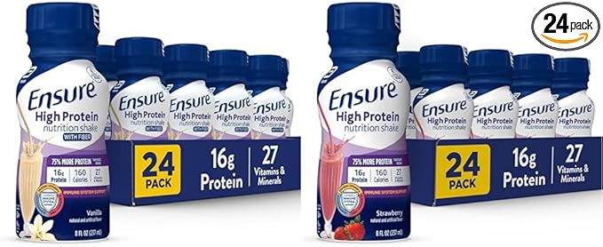 Ensure High Protein Nutritional Shake With Fiber 16g Protein Meal Replacement Shakes &amp High Protein Nutritional Shake 16g Protein Meal Replacement Shakes