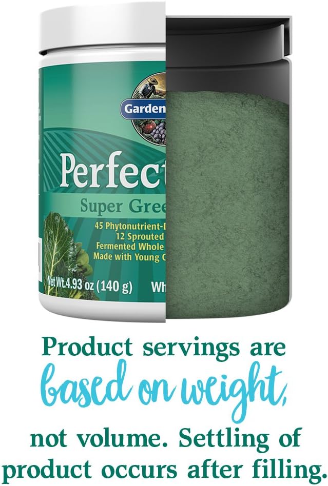 Garden of Life Perfect Food Super Green Formula - 14 Servings | 45 Superfoods Greens Fruit &amp Veggie Juice Superfood Powder Supplement Probiotics &amp Organic Spirulina for Digestion &amp Immu
