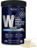 Biochem 100% Whey Sugar-Free Vanilla 20g 11.8oz Certified Vegetarian Gluten Free Non-GMO Tested Keto Friendly Grass-Fed