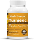Herbsforever Turmeric Curcumin 90 Vege Capsules – 800 Mg Each