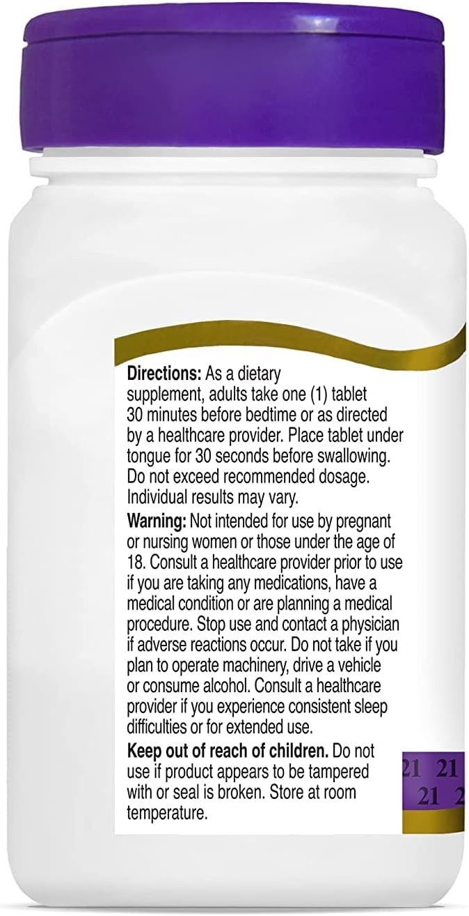 21st Century Melatonin Quick Dissolve Tablets Cherry 10 mg 120 Count (pack of 4)