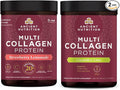 Ancient Nutrition Multi Collagen Protein Powder Strawberry Lemonade 45 Servings + Multi Collagen Protein Powder Cucumber Lime 45 Servings