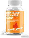 Deep Sleep Wellness Blend (60ct) - Natural Sleep Support for Men w/L-Theanine Melatonin Magnesium Glycinate L-Tryptophan GABA Ashwagandha and 5-HTP - Restful Restorative Sleep Aid