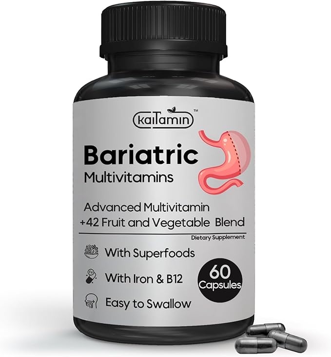 Complete Wellness Bundle for Post-Bariatric Support &amp Heart Health – Multivitamins Blood Pressure Memory &amp Focus – 4-Pack (120 90 90 60 Capsules)