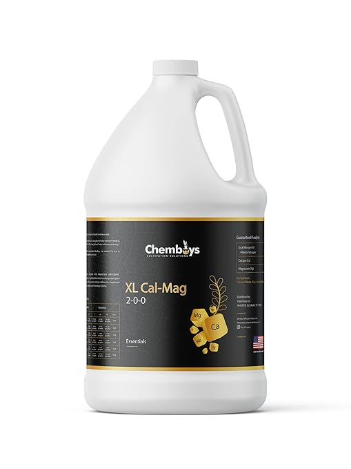 Chemboys XL Cal-Mag Plant Supplement 2-0-0 – Calcium &amp Magnesium Liquid Fertilizer Plant Nutrients for Vegetables Hydroponics Coco Coir Fruits – Indoor &amp Outdoor Use Made in USA