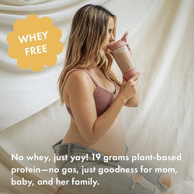 Boobie Body Superfood Protein Pregnancy and Postpartum Meal Replacement Shake Vanilla Cookie Flavor | 19g Protein | Safe for Lactation &amp Motherhood | Organic Vegan Zero Sugar 1 Tub (20 Serving