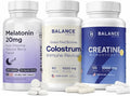 Balancebreens Melatonin + Colostrum + Creatine Night &amp Recovery Wellness Bundle