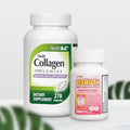 HealthA2Z® Mega Savings Bundle - Bismuth Subsalicylate 262mg (100 Tablets) &amp Multi Collagen Pills 1735 mg (270 Collagen Capsules)