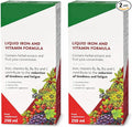 Flora Liquid Iron and Vitamin Formula Iron Vitamins B &amp C for Men &amp Women | 250ML X 2 Pack