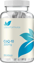 Quick Absorption CoQ10 200mg - Coenzyme Q10 200mg Potent Antioxidant for Heart Energy and Aging Support - High Stability CoQ10 Ubiquinone Capsules - Made in a cGMP US Lab (200 Servings)