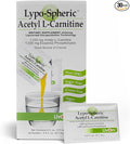 Lypo-Spheric Acetyl L-Carnitine – 1000 mg Acetyl L-Carnitine &amp Essential Phospholipids Per Packet – Liposome Encapsulated for Maximum Bioavailability – 100% Non-GMO - (30 Individual Packets)