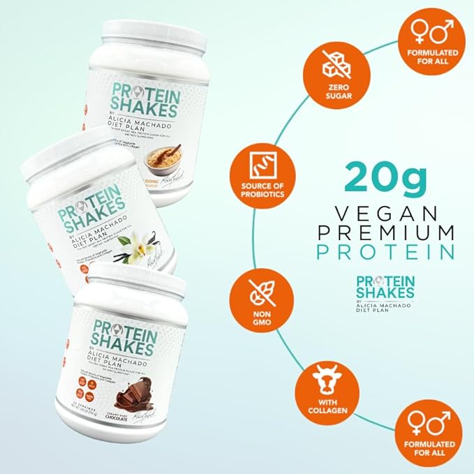 Vanilla Meal Replacement Shake 25 Servings 20g Protein Vegan Dairy-Free Complete Nutrition Supports Weight Management &amp Lean Muscle
