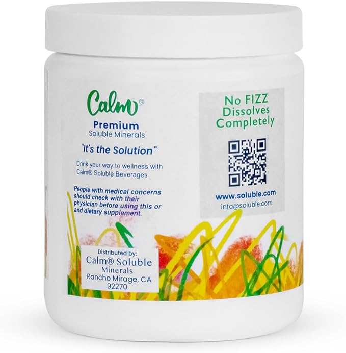 Manne Calm® Soluble Essential Minerals - Calcium Magnesium Phosphorus and Potassium.