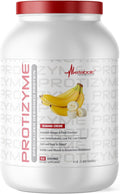 Metabolic Nutrition Protizyme 100% Whey Protein Powder High Protein Low Carb Low Fat Whey Protein Digestive Enzymes 24 Essential Vitamins and Minerals 4 Pound (52 ser)