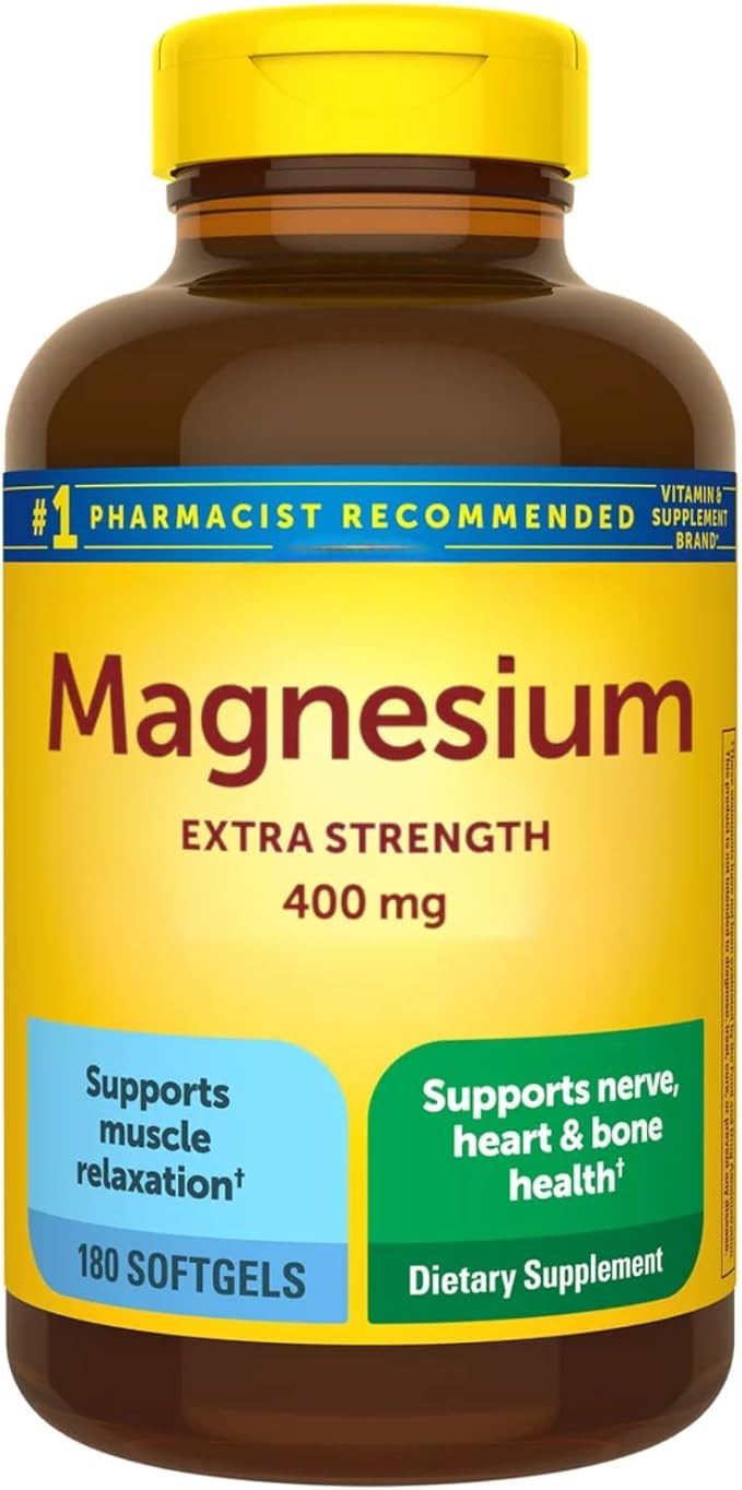 Extra Strength Magnesium 400 mg 180 Softgels (Pack of 1) (Pack of 1)