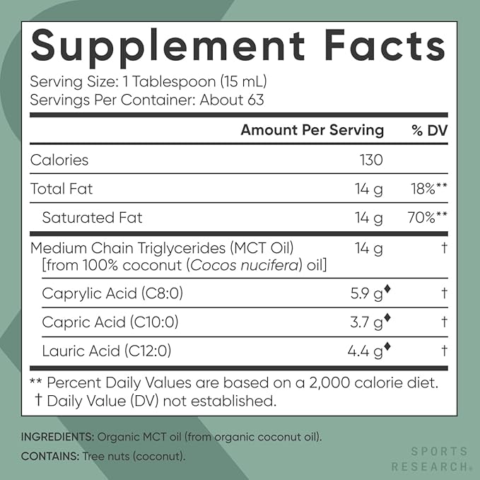 Sports Research® Vegan Supplements Pack - Vegan D3 + K2 + Organic MCT Oil + CoQ10