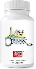 Liv D-Tox - 60 Capsules - Liver Detox and Cleanse Support Health Supplement with Turmeric Root Extract Milk Thristle and Asparagus