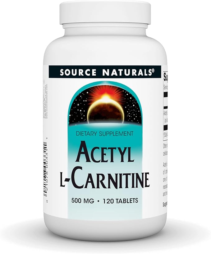 Source Naturals Acetyl L-Carnitine 500 Mg Tablet 120 Count