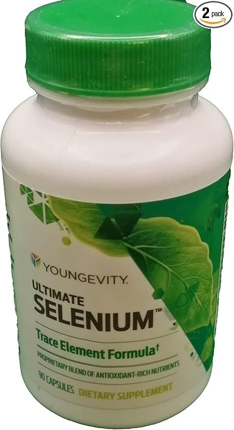 Youngevity Ultimate Selenium + Cofactors - Essential Mineral Supplement for Immune Support Antioxidant Defense Thyroid Function and Cellular Health (I-selenomethionine) - (90 Capsules)