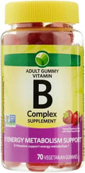 KP+ Vitamin B Complex | 70 Vegetarian Gummies | Supports Energy Metabolism &amp Nervous System Health | Strawberry Flavor | Pack of 1