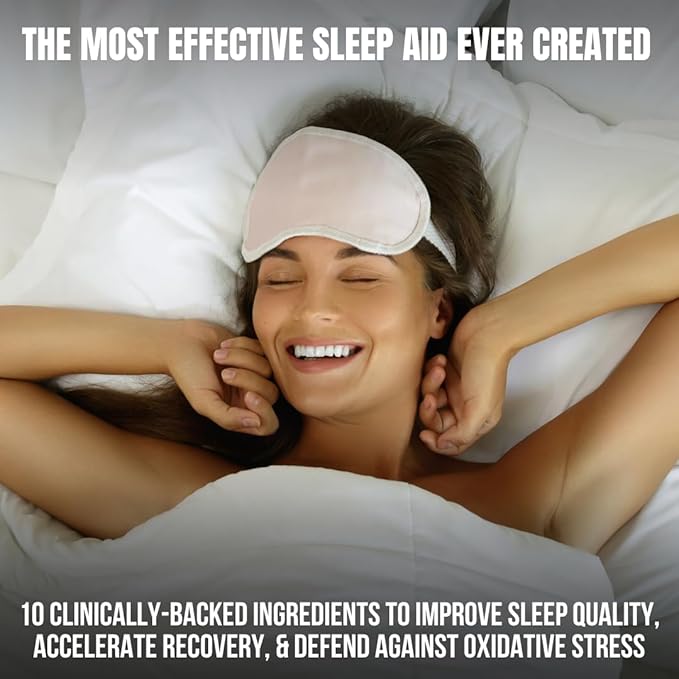 Extra Strength Sleep Aid for Adults with Extended Release MicroActive Melatonin Ashwagandha L-Theanine &amp 7 Additional All-Natural Ingredients | Advanced Recovery Supplement (90 Capsules)