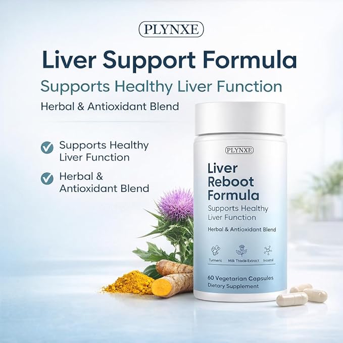 Liver Support Supplement Capsules Liver Health Milk Thistle Extract with Turmeric &amp Inositol Antioxidant &amp Daily Wellness Support Vegetarian Capsules 60 Count