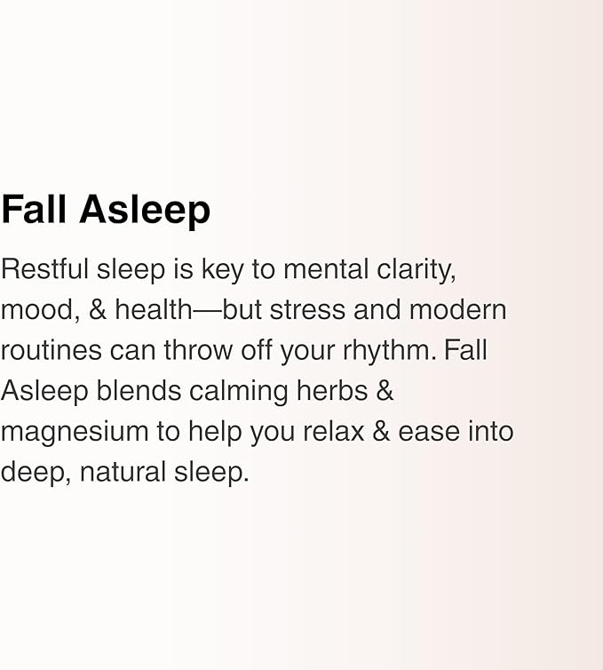 Utzy Naturals Fall Asleep | Natural Herbal Sleep Aid with Valerian Passionflower Skullcap &amp Lemonbalm | 60 Capsules
