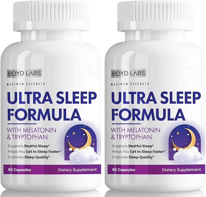 Ultra Sleep Formula with Melatonin and L-Tryptophan - 60 Count (2)