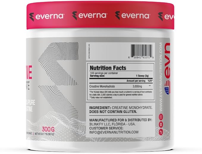 CREATINE MONOHYDRATE 100% Pure (Pack) | 21.16oz | 200 Servings | 600G