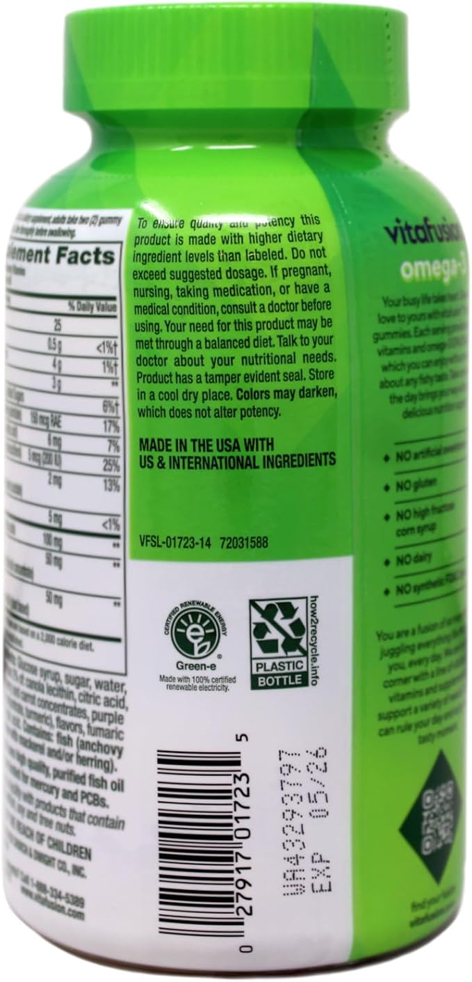 Vitafusion Omega-3 GTLvb Gummies - 120 Count (3 Pack) YzcrD