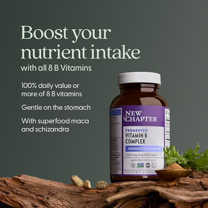 New Chapter Organic Fermented Vitamin B Complex 30 Count 30 CT