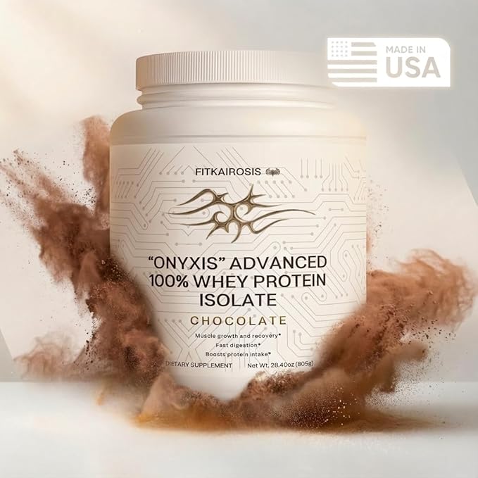 ONYXIS Advanced 100% Whey Protein Isolate – Rich Chocolate | 22g Fast-Absorbing Protein | Supports Muscle Recovery Lean Growth MCT Oil Digestive Support | Low Carb | 28.4oz (805g)