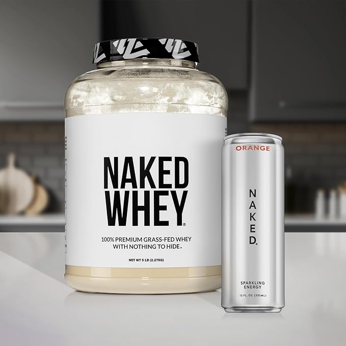 NAKED Whey Chocolate Peanut Butter Grass Fed Whey Protein Powder No GMO No Soy and Gluten Free Aid Growth and Recovery - 52 Servings