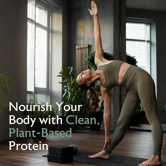 Alaya Naturals Organic Plant Based Protein Powder - Vegan Protein Powder with Pea Protein Hemp Protein &amp Spirulina - Non-GMO USDA Organic Vanilla