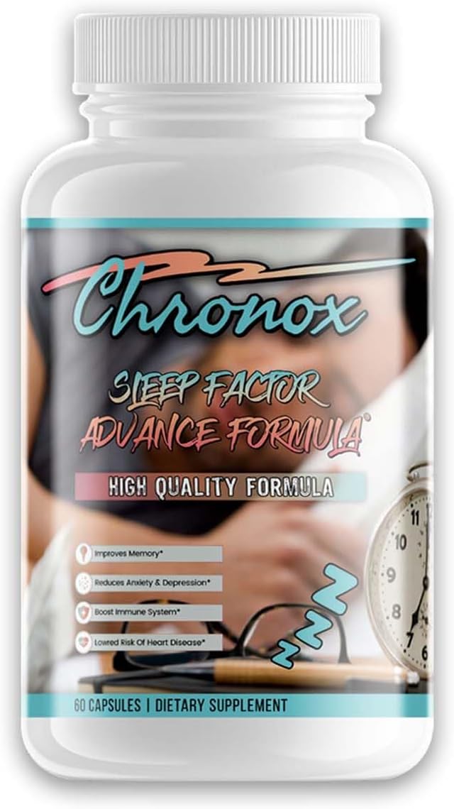 Natural Sleep Supplement with Chamomile &amp Passionflower - Magnesium Sleep Supplement with Herbal Extracts &amp Melatonin for Restful Nights - Enjoy Peaceful Sleep with Sleep Aid Supplement - 60 C