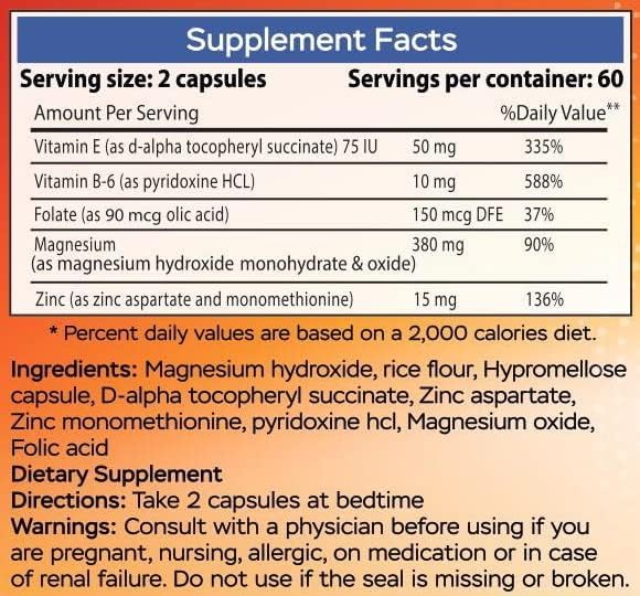 High Absorption Zinc and Magnesium Supplement and Magnesium Oil Spray - for Leg Cramps and Muscle Recovery