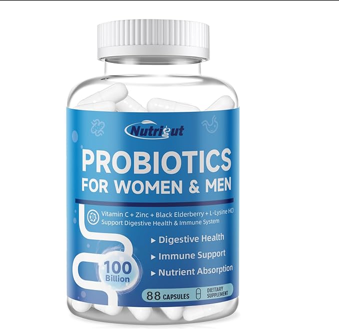 Probiotics for Women-Men Digestive Health with 100 Billion CFUs Womens-Mens Probiotics for Gut Health and Immune Support with Prebiotics multivitamin44 Days Supply