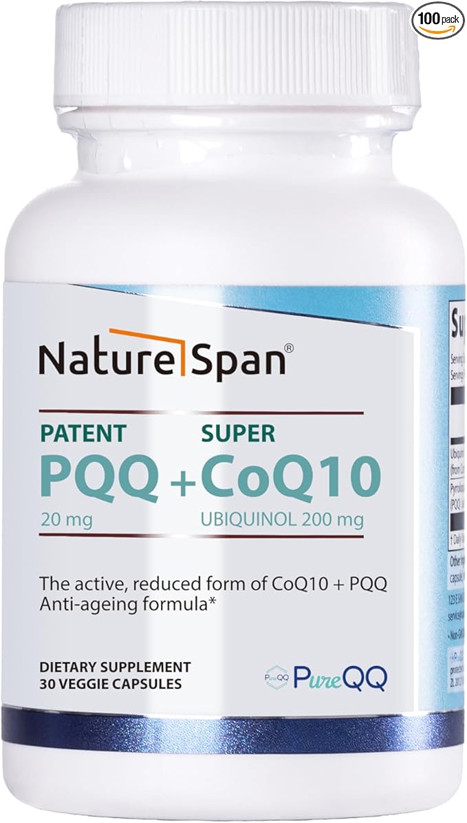 Super Coenzyme-200 mg UBIQUINOL CoQ10 with 20mg PQQProtects The Heart Mitochondria Generation Anti-Aging30 Caps