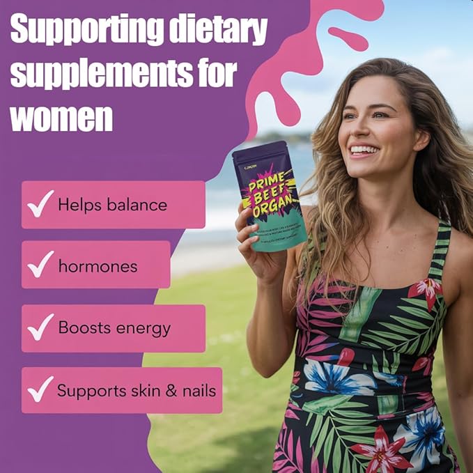 Beef Organ Supplements for Women - Ancestral Bovine Organs Including Liver Glowing Goddess Formula Female Enhancement Capsules Primal Woman Dietary Supplement (1)
