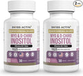 Swiss Activa+ Labs Myo Inositol &amp D-Chiro Inositol Supplement – 40:1 Ratio – Women’s Hormone Support – Supports Overall Menstrual Health &amp Metabolic Wellness –60 Day Supply