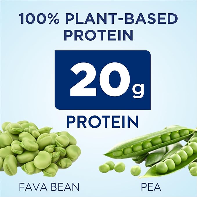 Ensure Plant-Based Protein Nutrition Shakes with 20g Fava Bean &amp Pea Protein Vanilla &amp Chocolate Flavors Pack of 12 11 Fl Oz